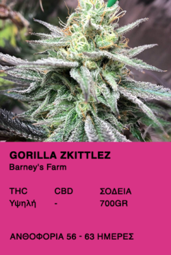 Gorilla Zkittlez-Barney's Farm